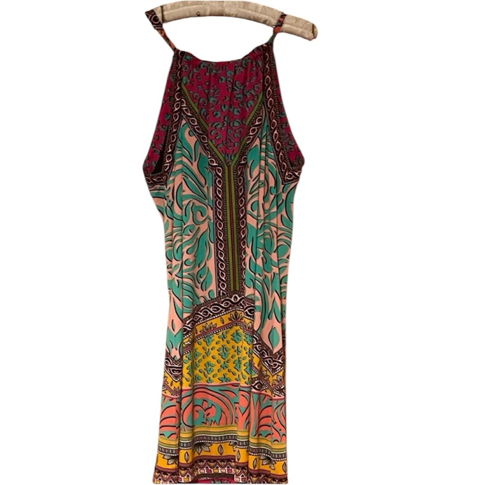 Hale Bob Patterned Dress -size Medium. Look at videos
